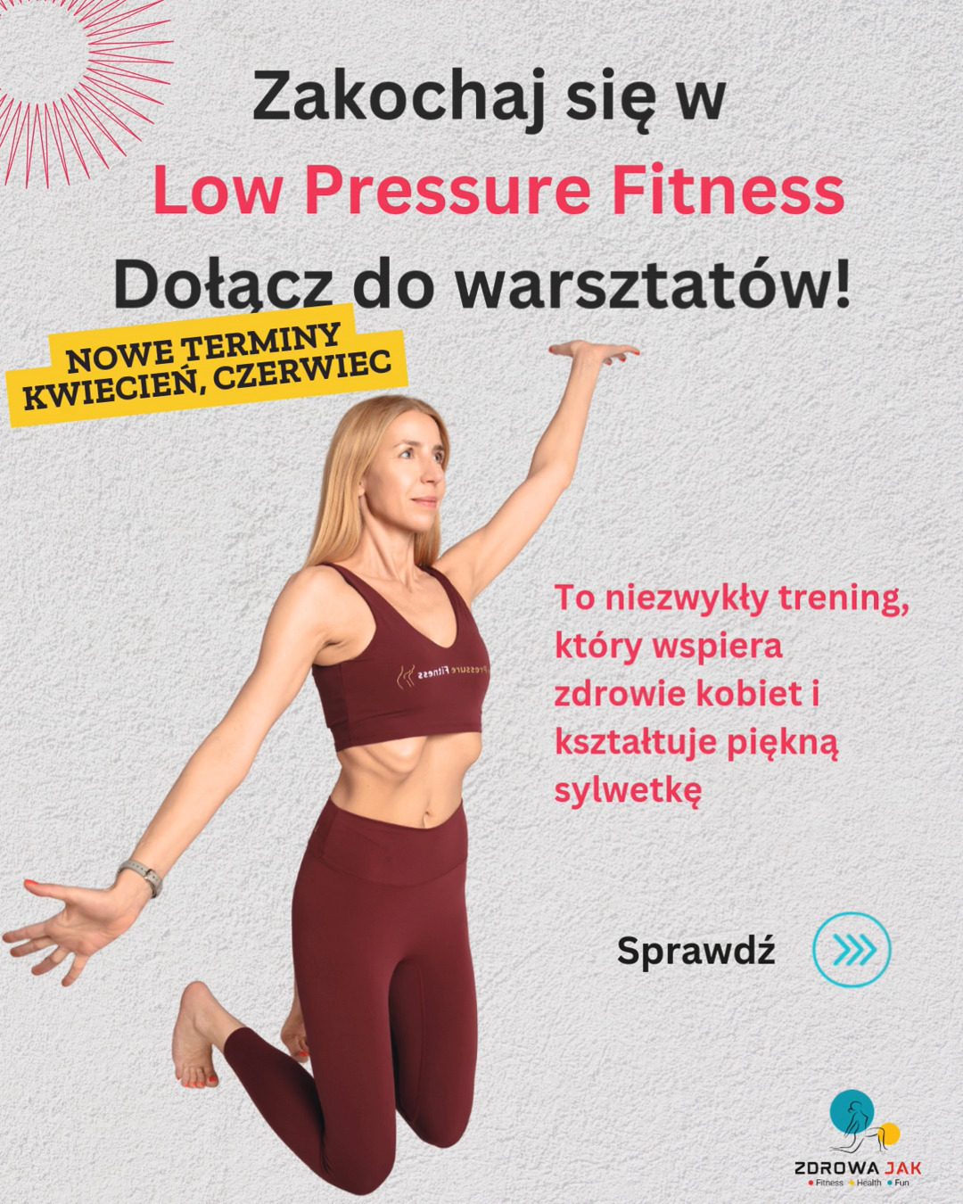 ✨ Zakochaj się w treningu, który modeluje sylwetkę klepsydry, zadba o zdrowie intymne, zwiększy wydolność i odciąży kręgosłup ✨Zapraszam Cię na warsztaty Low Pressure Fitness 💛Jeśli jeszcze nie miałaś okazji spróbować tego niezwykłego treningu z pogranicza fitnessu i rehabilitacji medycznej — najwyższa pora to zmienić!Ruszyły zapisy na warsztaty w kwietniu i czerwcu 👇👉 Co możesz zyskać, trenując LPF?💫 Jędrniejszy brzuch i węższą talię💫 Silniejsze mięśnie CORE💫 Zdrowszy, pełny oddech 360°💫 Lepszą pracę mięśni dna miednicy💫 Wsparcie w pracy z bliznami i zrostami w obrębie brzucha💫 Większą wydolność i świadomość ciała💫 Lepsze zabezpieczenie przed kontuzjamiZapisz się na warsztaty i naucz się techniki, która może zmienić Twoje podejście do aktywności ✨Spotykamy się w przepięknym, bardzo kobiecym miejscu 🌸📍 Muse Studio Pilates, Ogrody Geyera, Łódź📅 Wybierz swój termin i dołącz do nas:✔ 18 kwietnia (sobota) | 16:00–18:00✔ 19 kwietnia (niedziela) | 13:00–15:00✔ 13 czerwca (sobota) | 16:00–18:00✔ 14 czerwca (niedziela) | 12:00–14:00Pracujemy w kameralnych grupach — liczba miejsc jest ograniczona 💛Zarezerwuj swoją wejściówkę już dziś.👉 Zajrzyj do karuzeli i sprawdź szczegóły.Link do rejestracji znajdziesz w bio.Jeśli zastanawiasz się, czy to trening dla Ciebie — napisz do mnie. Chętnie odpowiem na Twoje pytania ✉️#LowPressureFitness #ZdrowaJakTy #TreningDlaKobiet #WarsztatyLPF #LPFPoland #TreningMedyczny #Hipopresja #LPFŁódź #musestudiopilates