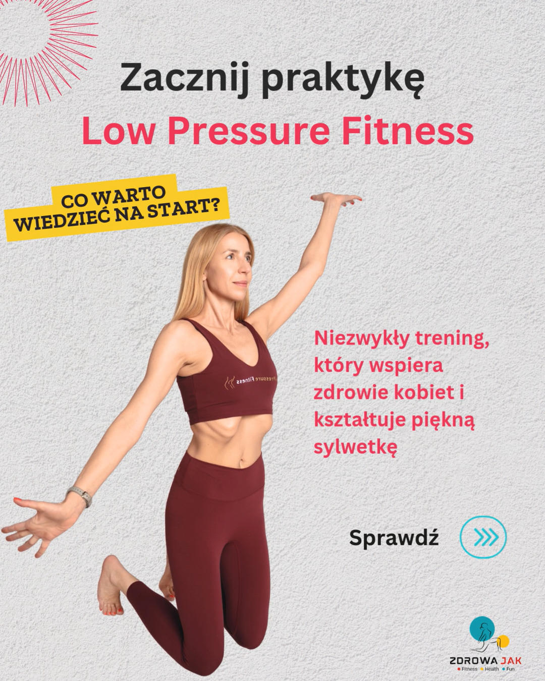 ✨ Trening, który wzmacnia brzuch, dno miednicy i poprawia postawę… bez brzuszków i skakania? Tak działa Low Pressure Fitness ❤️🔥To niezwykły trening z pogranicza fitnessu i fizjoterapii, który modeluje sylwetkę klepsydry, wspiera zdrowie intymne, zwiększa wydolność i odciąża kręgosłup. Bez ćwiczeń cardio i katowania kolejnych serii „brzuszków”. ✨LPF jest zupełnie inny niż standardowe ćwiczenia. Łączy techniki oddechowe (hipopresję), pracę z powięzią, głęboki stretching, pracę nad postawą oraz neuromobilizacje. Efekty możesz poczuć i zobaczyć już po pierwszych treningach! 💪👉 Co możesz zyskać, trenując LPF?💫 Jędrniejszy brzuch i węższą talię💫 Silniejsze mięśnie CORE💫 Zdrowszy, pełny oddech 360º💫 Lepszą pracę mięśni dna miednicy💫 Wsparcie w rehabilitacji blizn i zrostów w obrębie brzucha💫 Lepszą wydolność, elastyczność i świadomość ciała👉 Chcesz zacząć praktykę Low Pressure Fitness ze mną?Zapraszam Cię na:💫 indywidualne sesje treningowe💫 warsztaty wprowadzające do świata LPF (organizuję je kilka razy w roku – najbliższa edycja już w październiku 2026)💫zajęcia grupowe LPF Class w Muse Studio Pilates (wracamy po wakacyjnej przerwie)😊 Nauczę Cię techniki, która może zmienić Twoje podejście do aktywności.Treningi i warsztaty prowadzę w Łodzi.👉 Zajrzyj do karuzeli i poznaj szczegóły.Jeśli chcesz dowiedzieć się więcej lub zastanawiasz się, czy to trening dla Ciebie, napisz do mnie. Chętnie odpowiem na wszystkie Twoje pytania. 💛#LowPressureFitness #ZdrowaJakTy #TreningDlaKobiet #WarsztatyLPF #LPFPoland #TreningMedyczny #Hipopresja #LPFŁódź #MuseStudioPilates