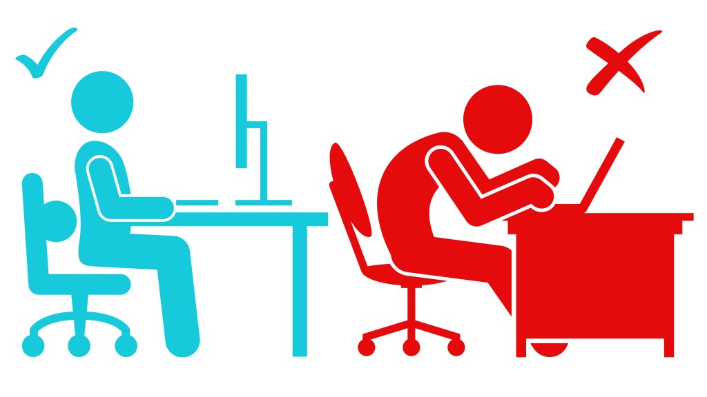 nieprawidłowe siedzenie